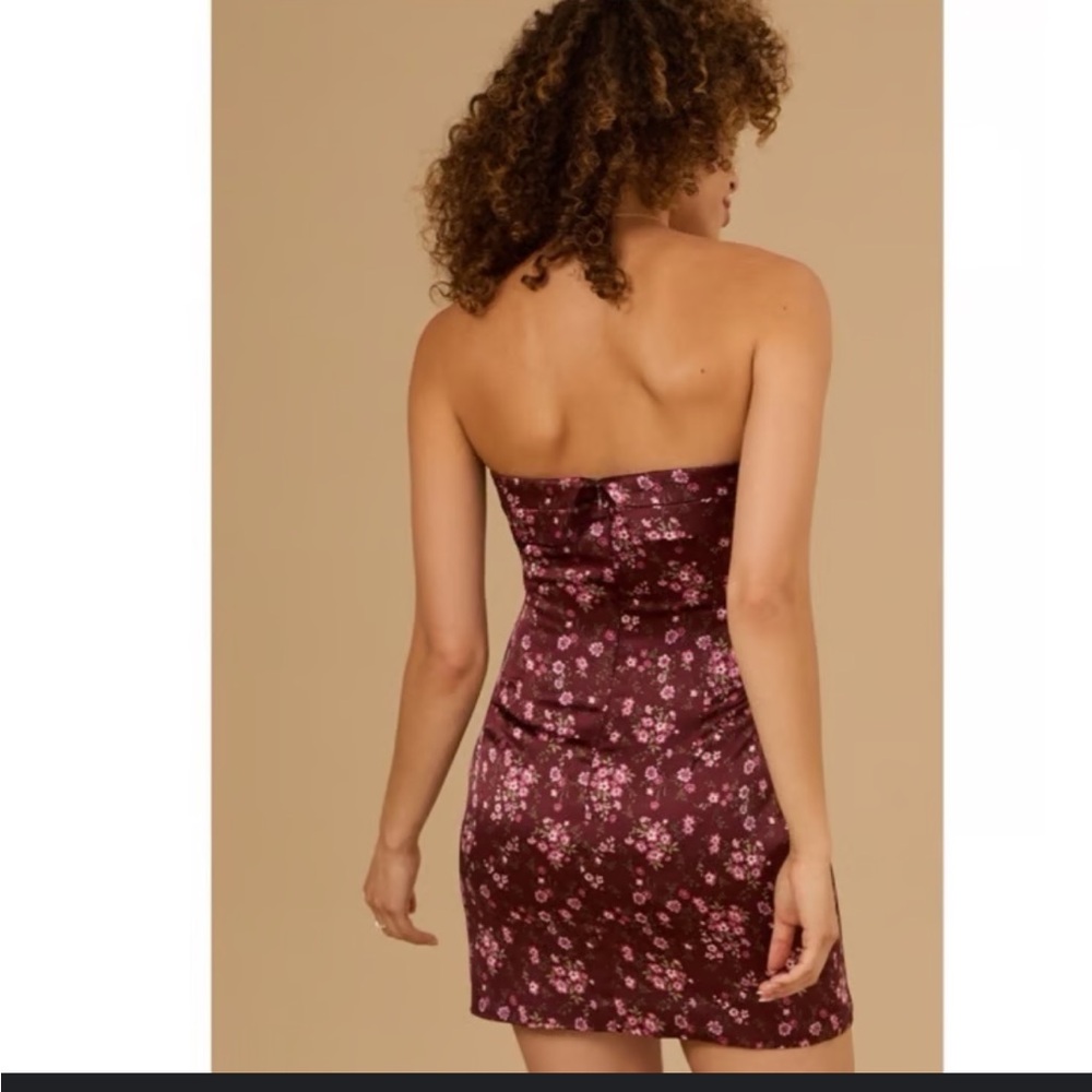 Floral Burgundy dress